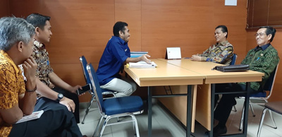 Di Kemenpan-RB, Sekda Paraf Lampiran Dokumen Penetapan nilai dan kelas jabatan ASN Kuansing 